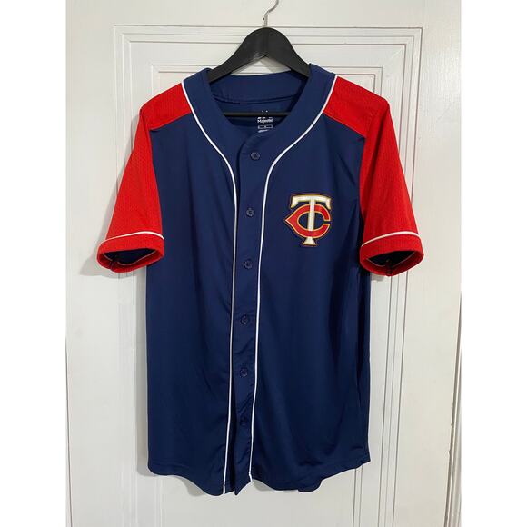 Minnesota Twins Blue Baseball Jersey Men's Size Medium - Picture 1 of 4